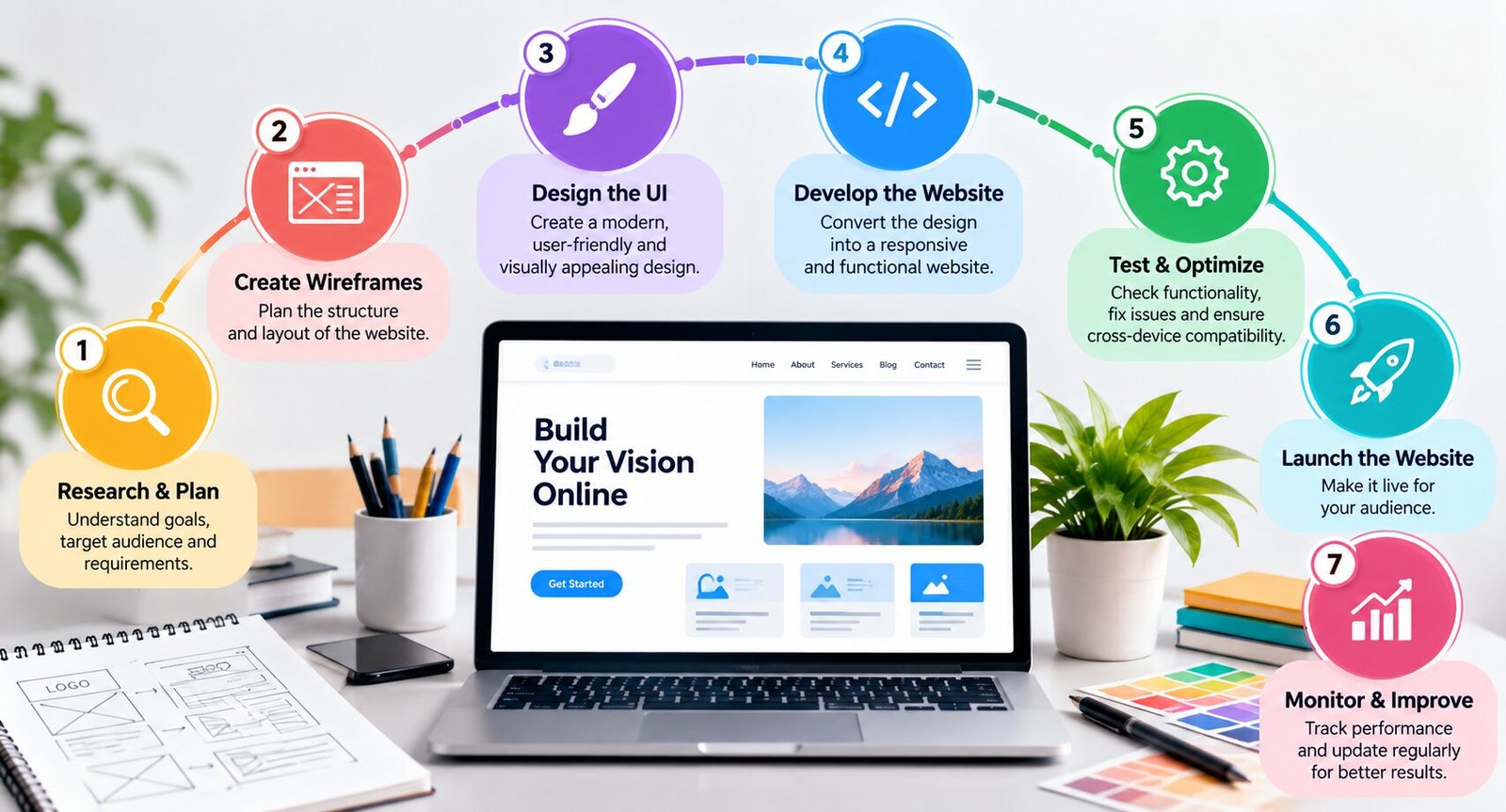 What Are the 7 Steps in Web Design? A Simple Guide for Business Owners
